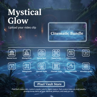 Mystical Glowing Cinematic Scene