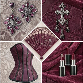Metallic & Leather Textured Design