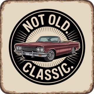 Retro Vintage Classic Car Badge