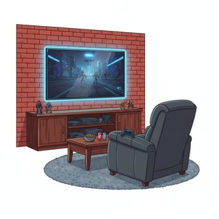 Stylized Man Cave Vector Art