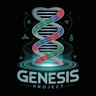 Glowing Tartan Double Helix