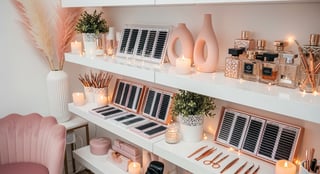 Beauty Room with Lash Supplies