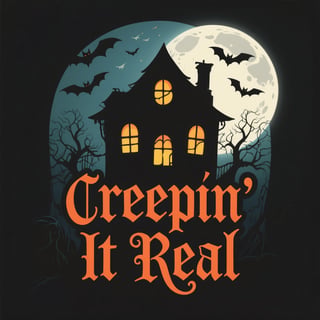 Creepin' It Real Spooky T-Shirt Design