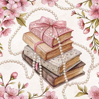 Elegant Vintage Book Pattern