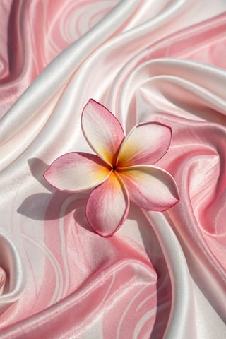 Stylized Pink Plumeria Flower