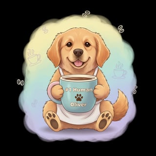 Cartoon Pet with #1 Human Coffee Mug