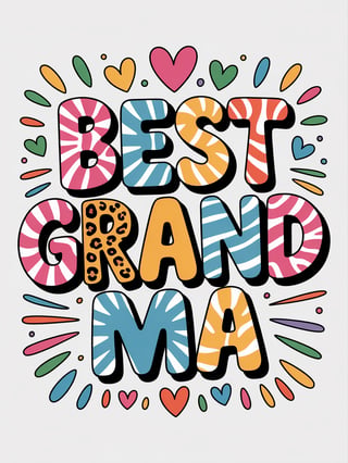 Best Grandma Tie-Dye T-Shirt Design