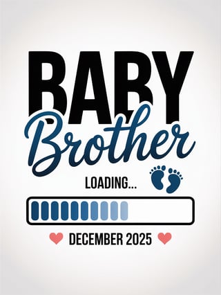 Baby Brother Announcement Design