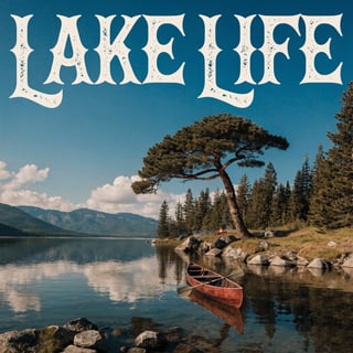Vintage Lake Life Camping T-Shirt