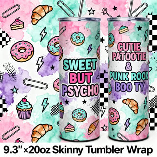 Kawaii Grungy Pastry Tumbler Wrap