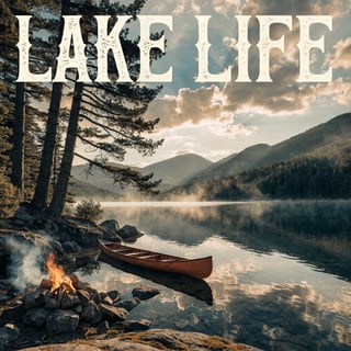 Vintage Lake Life Camping T-Shirt