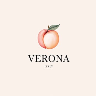 Minimalist Verona Peach Botanical Design