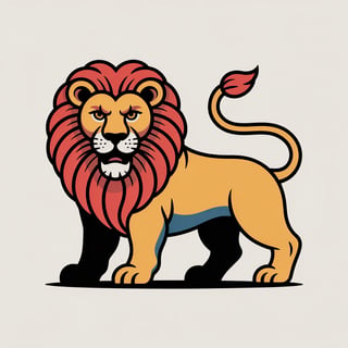 Bold Leo Zodiac Tattoo Illustration
