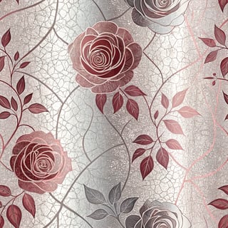 Metallic Rose to Silver Ombré Effect