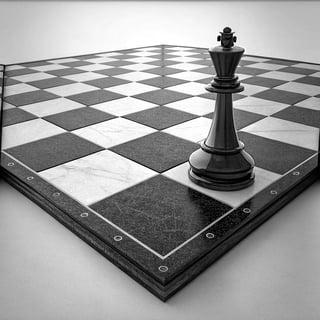 Seamless Black and White Checkerboard