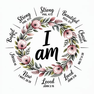 Feminine Christian Affirmation Design