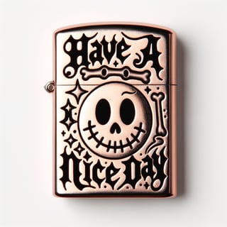 Vintage Halloween Lighter Tattoo Design