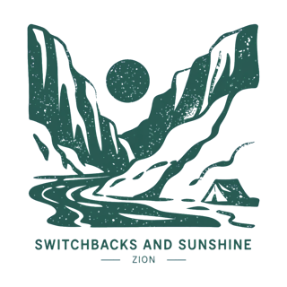 Vintage Scenic Zion Landscape
