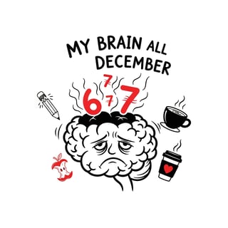 Whimsical Brain Doodle T-Shirt Design