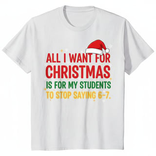 Funny Christmas Teacher Shirt Design