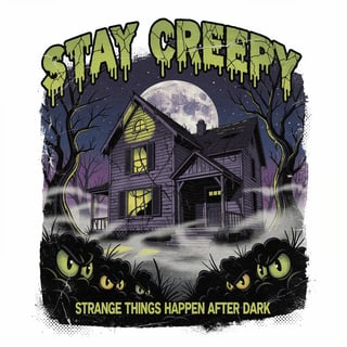 Vintage 1990s Kids Horror T-Shirt Art