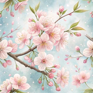 3D Endless Cherry Blossom Design