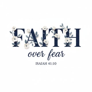 Elegant Faith Over Fear Christian Design