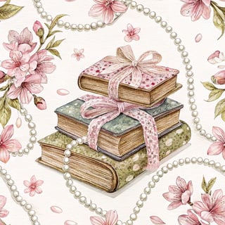 Elegant Vintage Book Pattern