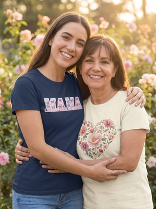 Mother and Daughter Outdoor Portrait