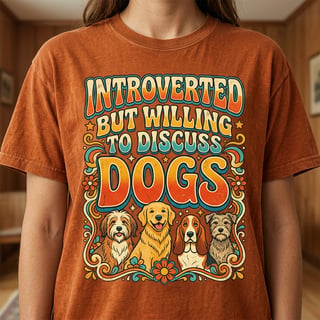 Retro 70s Introverted Dog T-Shirt