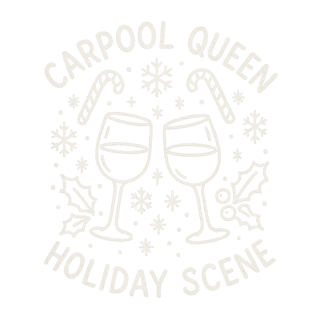 Wine Mom Holiday Line-Art Tee