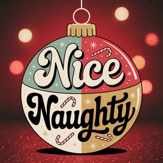 Naughty Nice Christmas Tumbler Design
