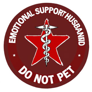 Emotional Support Husband Emblem
