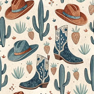 Western-Inspired Rustic Pattern Design