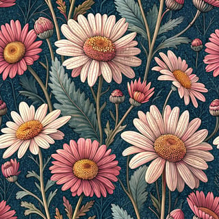 Vibrant Multi-Petaled Pink Daisies