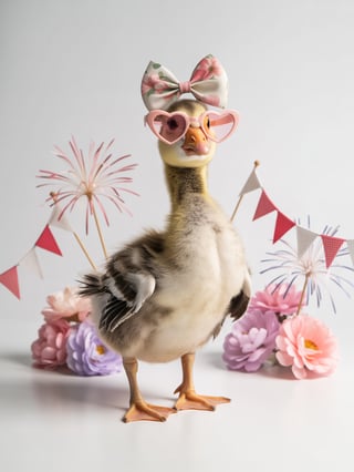Cute Baby Goose with Sunglasses
