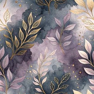 Moody Glam Watercolor Wash
