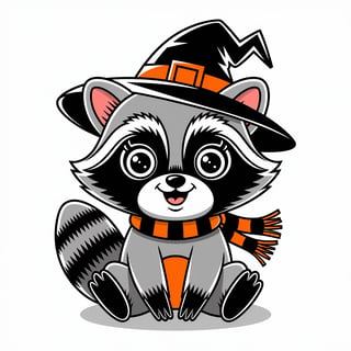 Cute Baby Raccoon in Halloween Costume