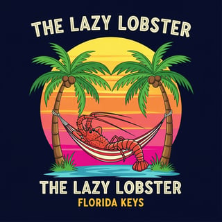 Lazy Lobster Tropical Sunset Design