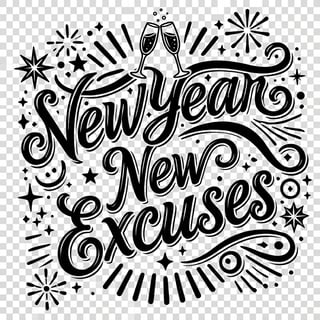New Year New Excuses with Champagne