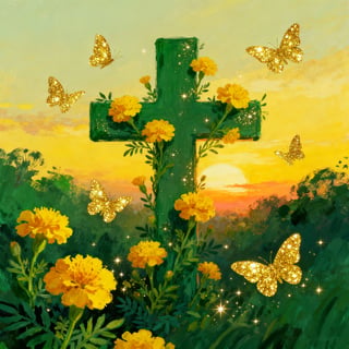 Hand-Drawn Christian Cross Art
