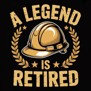 Vintage Construction Hard Hat T-Shirt