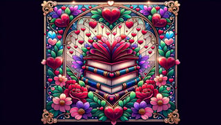 Romantic Stained Glass Heart Design
