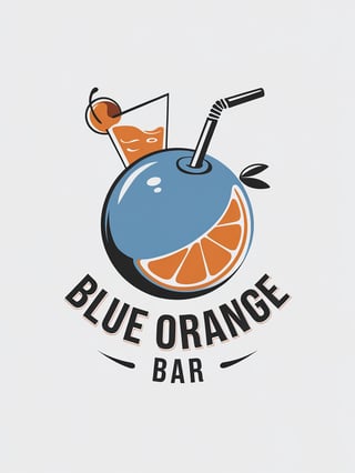 Blue Orange Bar Logo Design