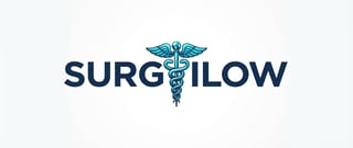 Modern Landscape Logo with Caduceus