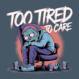 Bold Cartoon Zombie Streetwear Tee