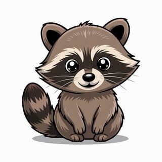 Curious Raccoon Vector Art