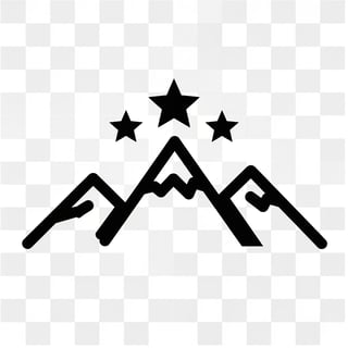 Minimalist Mountain Vector Design