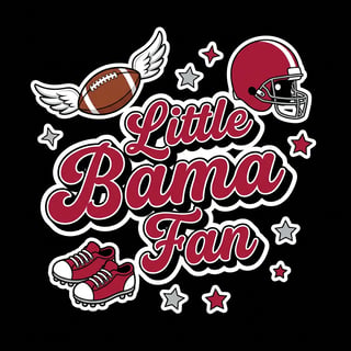 Little Bama Fan T-Shirt Design