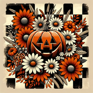 Vintage Halloween Jack-o'-Lantern Design